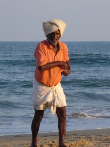 Рыбак из Махабалипурама (Индия).